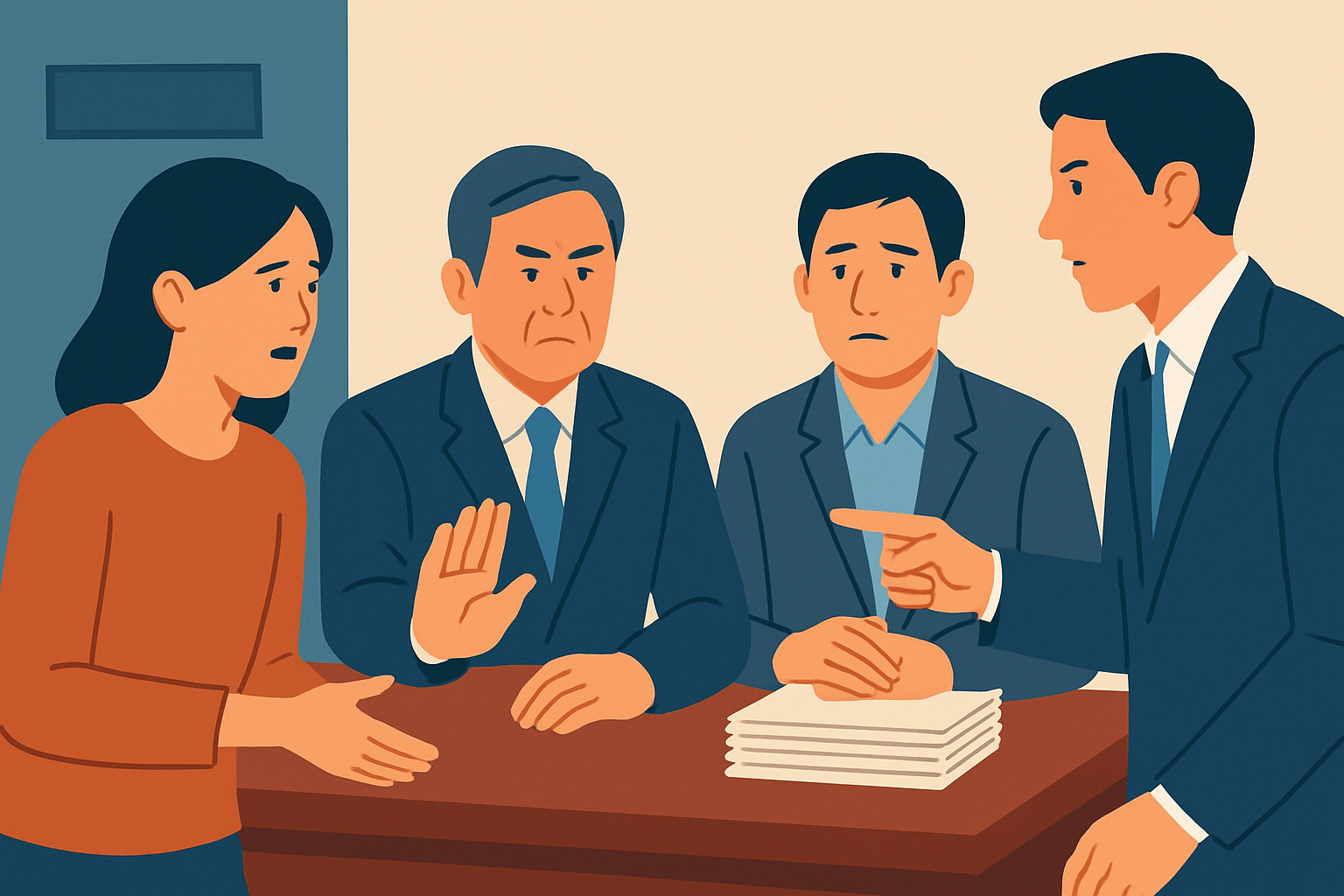 정치자금 논란과 여론조사 조작 의혹이 교차한 대립의 현장