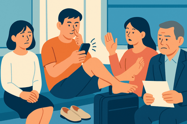 지하철에서 신발 벗고 양반다리? 이러다 '민폐 갑질'로 법적 책임도 물릴 수 있어요