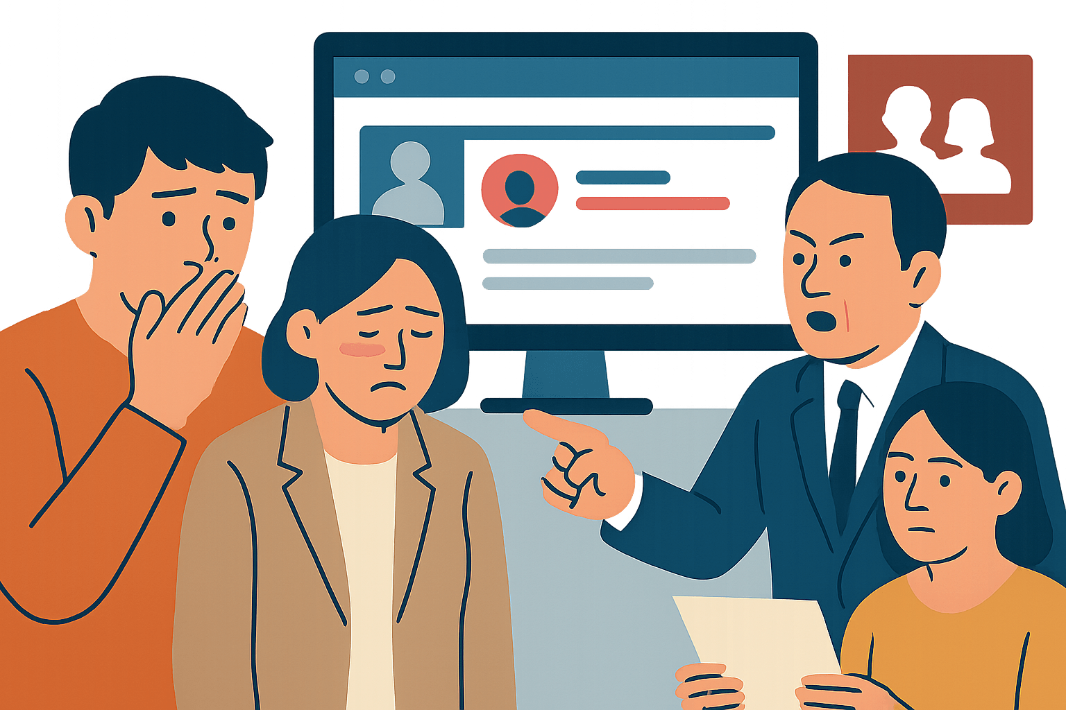 내부 게시판이 이렇게 위험할 줄이야! 가족 이름까지 공개된 당내 분란 현장