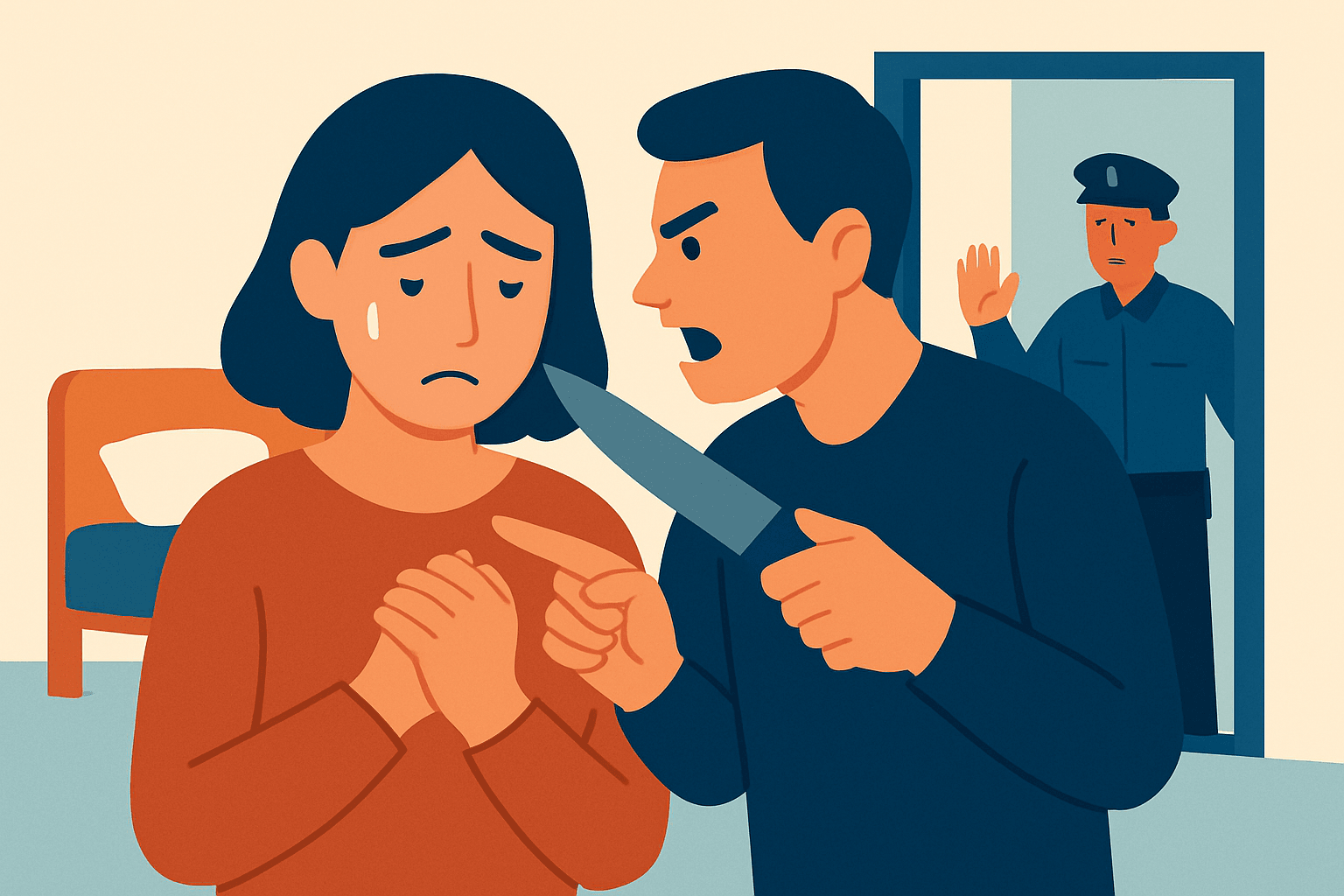 사실혼 관계 내 폭력과 협박: 법원의 엄중한 판단과 집행유예 선고 배경