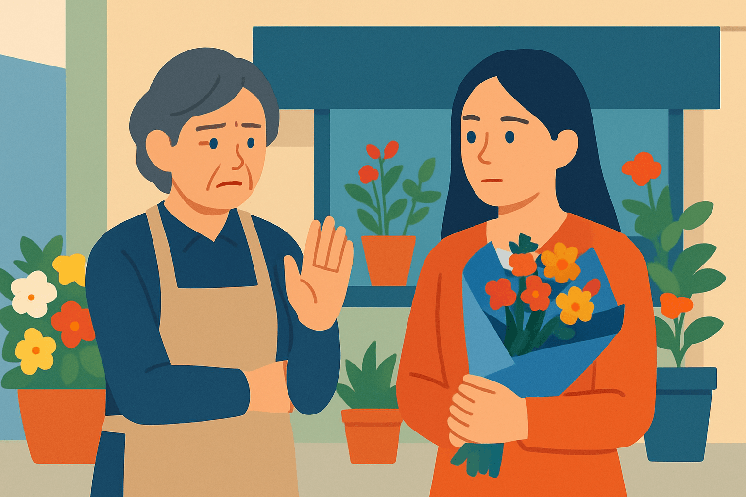 생화 대신 장난감 꽃다발 사용이 만든 예상치 못한 시선