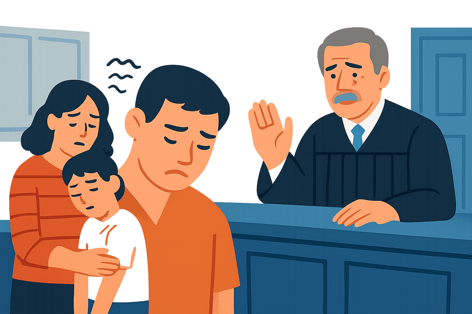 생활고에 눌려 가족 삼켜버린 끔찍한 선택, 법정의 단호함