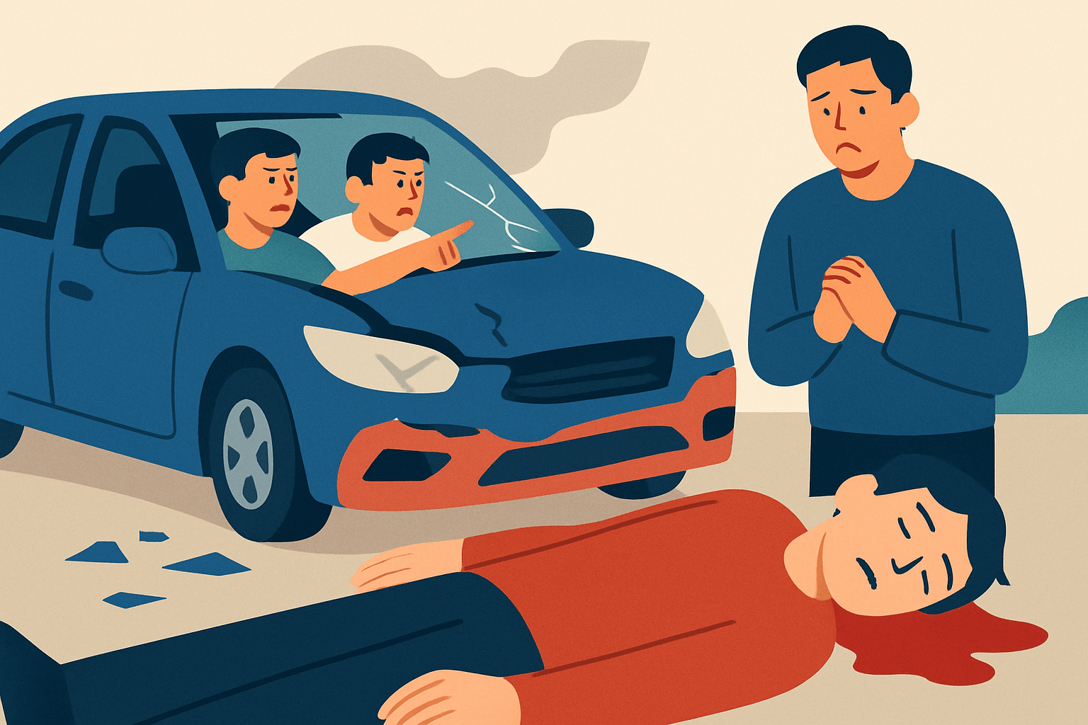 소주 10병 마시고도 '운전 가능'이라 우기는 사고 운전자와 그를 부추긴 친구의 민낯