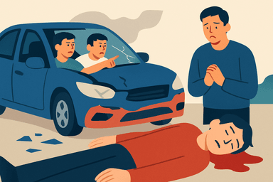 소주 10병 마시고도 '운전 가능'이라 우기는 사고 운전자와 그를 부추긴 친구의 민낯