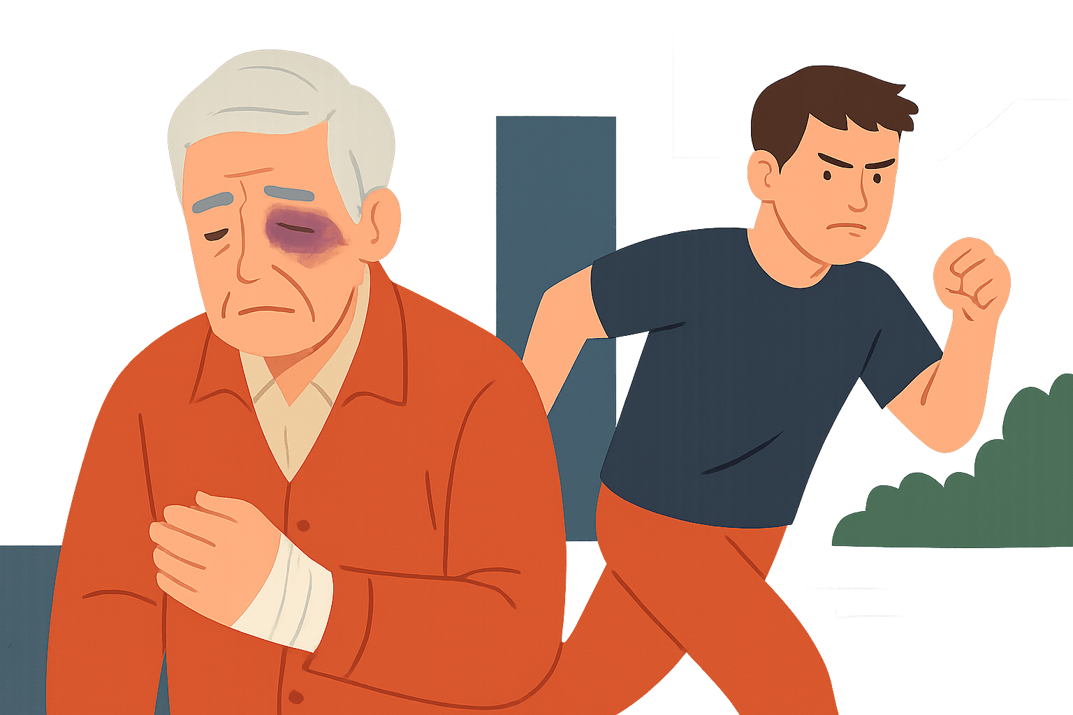 길 묻던 어르신에게 폭행 가한 젊은이, 법적 책임은 어떻게 될까?