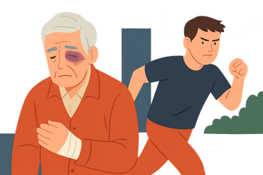 길 묻던 어르신에게 폭행 가한 젊은이, 법적 책임은 어떻게 될까?