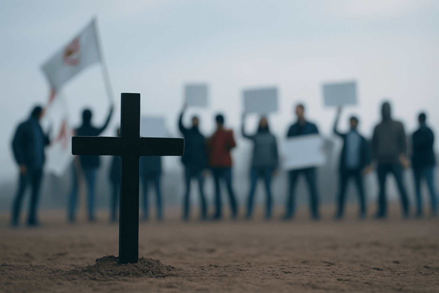 시위 속 비밀스러운 죽음 이야기와 책임 떠넘기기의 심리전