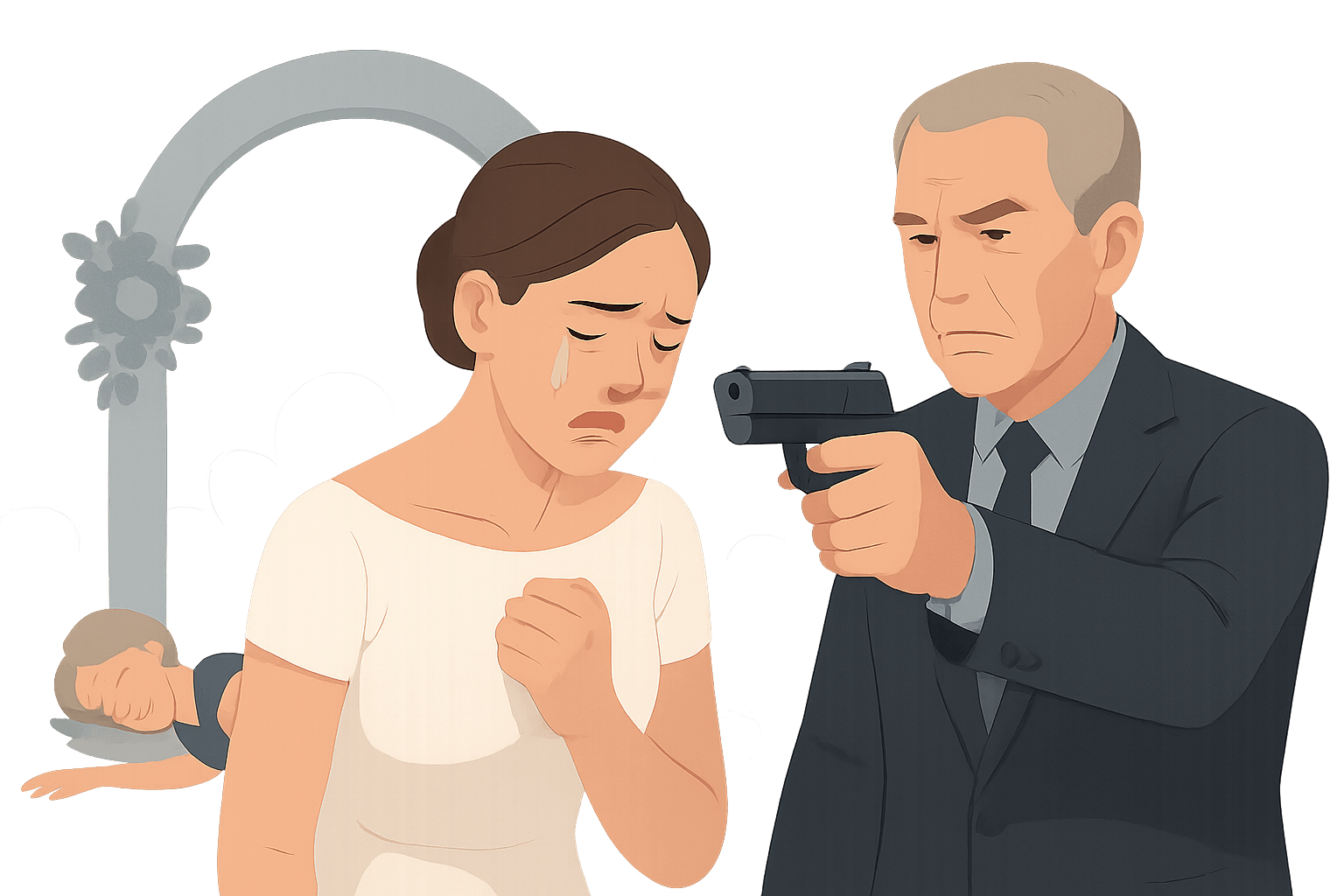 결혼식장서 벌어진 끔찍한 총격 사건, 가족 간 폭력의 법적 함정