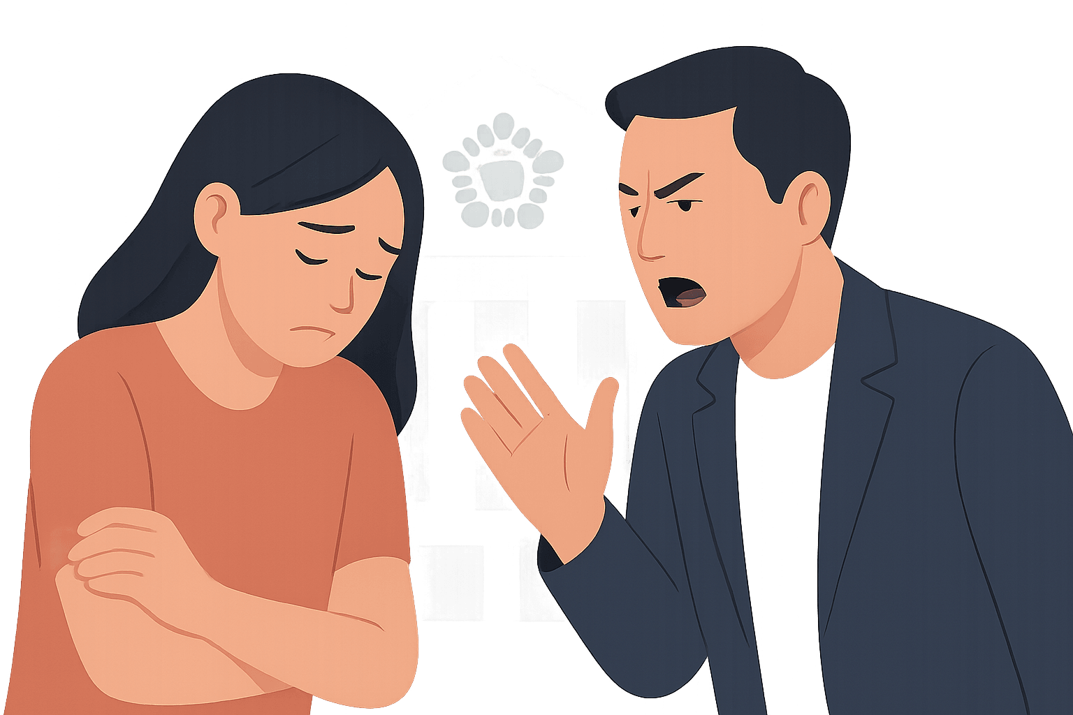 결혼 생활 속 법적 분쟁의 그림자: 폭력과 친자 검사 요구 이야기