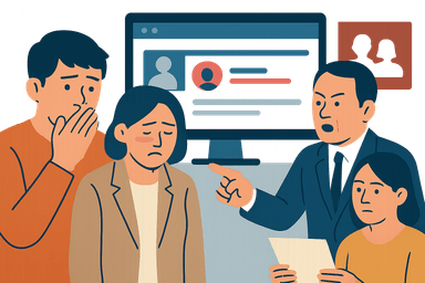 내부 게시판이 이렇게 위험할 줄이야! 가족 이름까지 공개된 당내 분란 현장