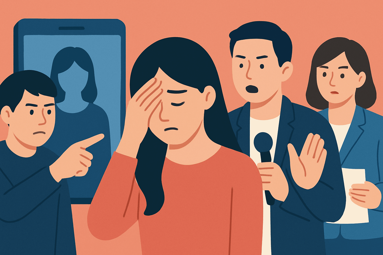 무대 뒤 불청객? 상간녀 오해로 하차한 트로트 가수 이야기